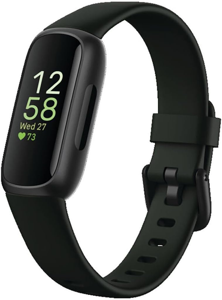 Fitbit Inspire 3 stress sleep heart-rate fitness tracker.