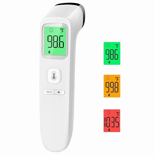 No-Touch Digital Thermometer with Fever Alarm for All Ages