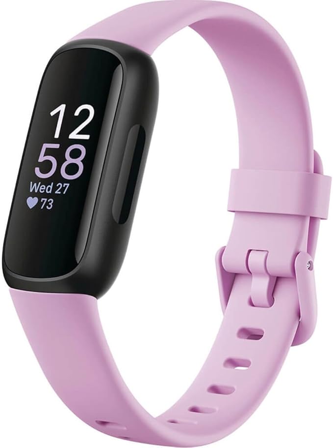 Fitbit Inspire 3 stress sleep heart-rate fitness tracker.