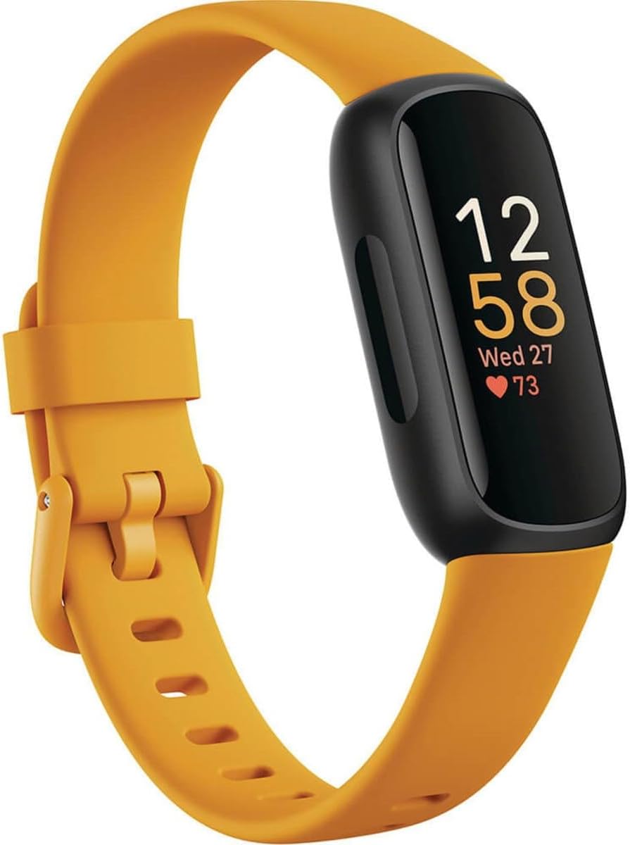 Fitbit Inspire 3 stress sleep heart-rate fitness tracker.